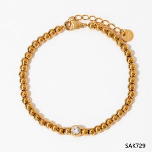 Elegant Gold Beaded Bracelet